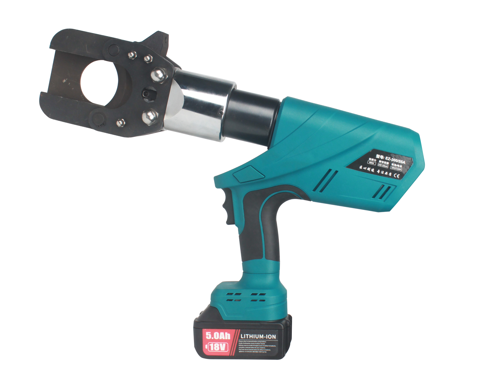 EZ-55 Battery Powered Hydraulic Cable Cutter For Cutting Copper Aluminum Armored Cables